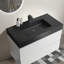 Meuble-lavabo de salle de bain avec lavabo, grand meuble-lavabo flottant mural pour salle de bain moderne, lavabo une pièce sans drain ni robinet, pré-assemblé-115688385-115688384