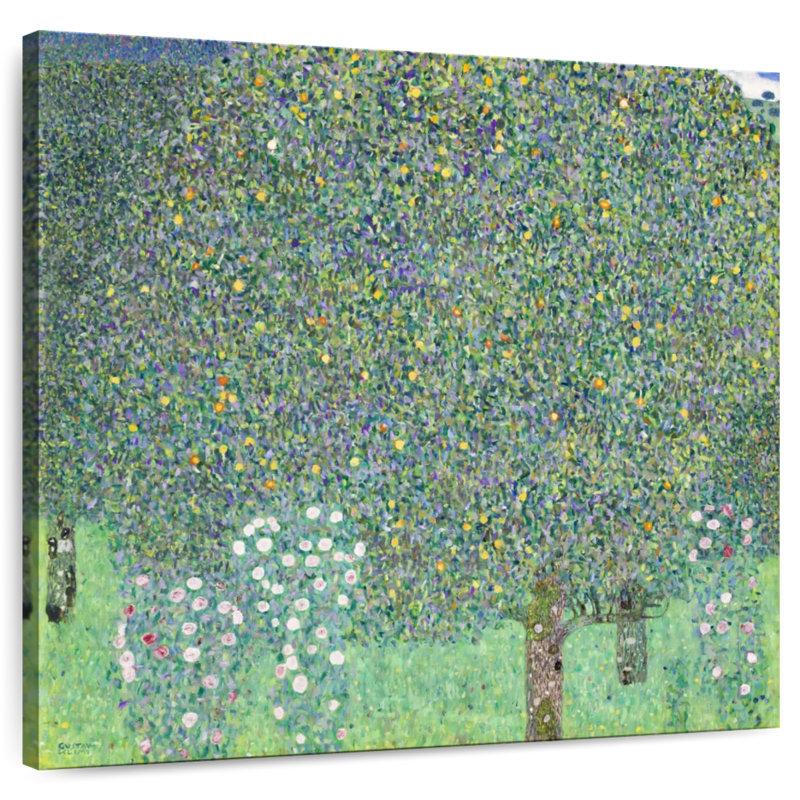 Harnek Rosebushes Under The Trees 1905, H 10 po x l 10 po