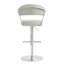 Upholstered Counter Stool with Metal Frame-1129857291