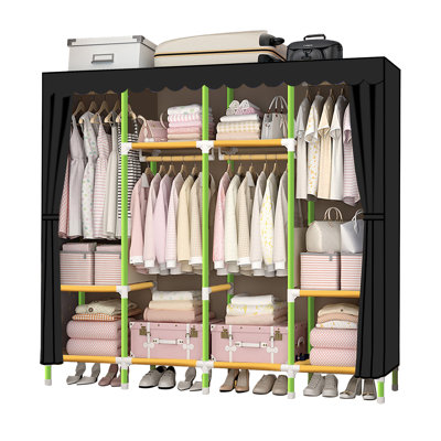 Canace 65'' Fabric Portable Wardrobe