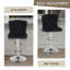 Swivel Velvet Counter Height Bar Stools With Lion Head Pull Ring For Kitchen Island-893423095