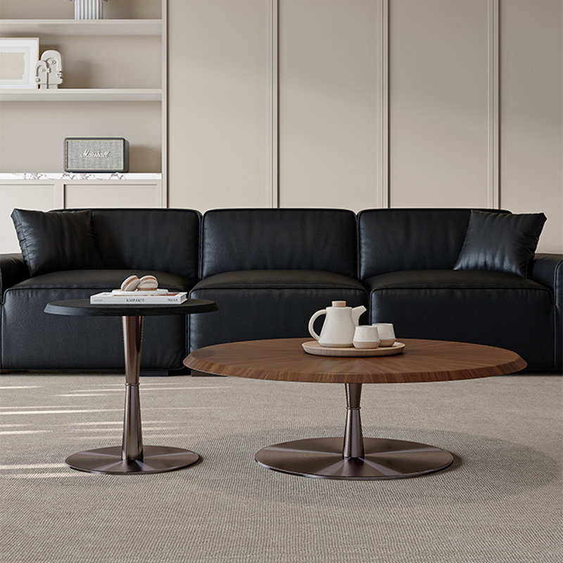 Table basse ronde de style Renaissance minimaliste
