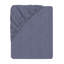 NightComfort 100% Jersey Cotton Knitted Blue Stripes Cot Bed Fitted Sheet Mattress Cover-75305195