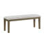 Élégant ensemble de table de salle à manger 6 pièces avec banc et chaises d'appoint