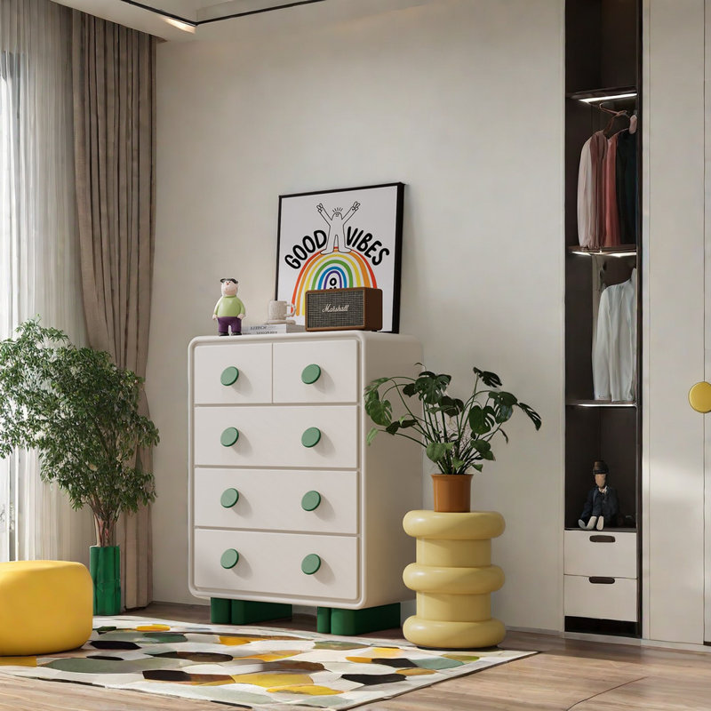 Commode décorative italienne, Vert