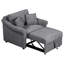 Chaises d'appoint convertibles en chenille avec dossier réglable, chaises d'appoint 3 en 1 se transforme en lit, lit simple pour le salon