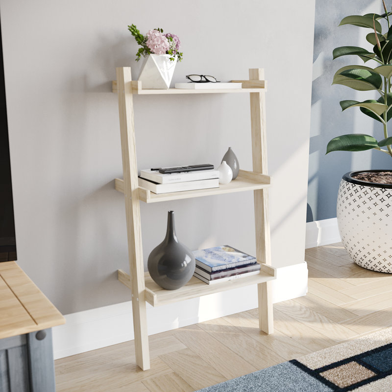 Ogilvie 56cm W Ladder Bookcase, 100.5cm H, Pine