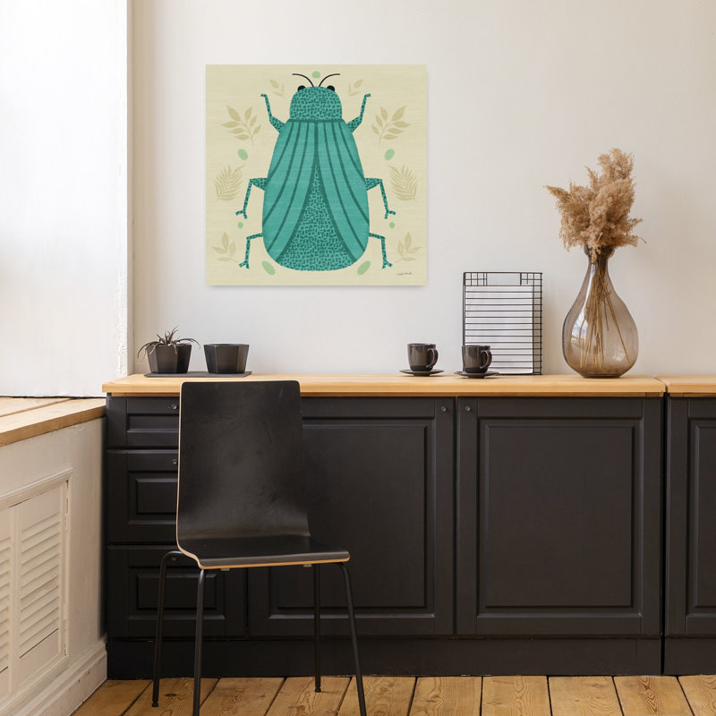 Art mural Playful Bugs II, H 18 po x l 18 po