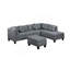 Canapé, chaise et repose-pieds rembourrés 104,5 po