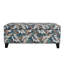 Avec un motif floral pour plus de rangement, rembourré, conception à dessus rabattable, chambre idéale, rangement et sièges en forme de fleur de 19 largeurs, tissu 100%, charnières douces, bureau approprié, poids de 35,96 lb.
