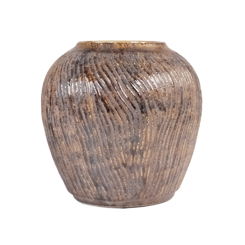 Symirah Stoneware Table Vase, 13.5" H x 12.5" W x 12.5" D