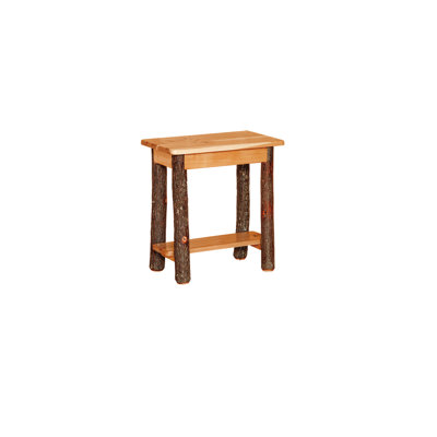 Rustic Hickory Rectangular End Table