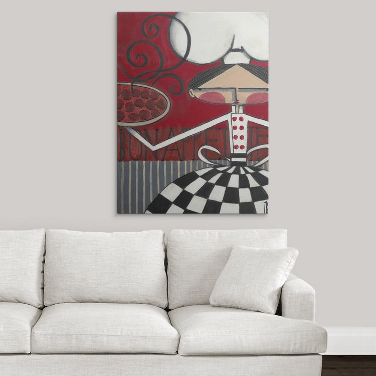 «Yother Bon Appetite» par Terri Burris, reproduction d'art, H 24 po x l 18 po x P 1,5 po, Toile