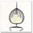 Foldable Hanging Egg Chair with Stand: HDPE Wicker, Removable Headrest & 330 lbs Capacity-138252509-138252504