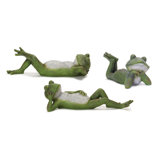 Southa Frog 3 Piece Garden Statue Set