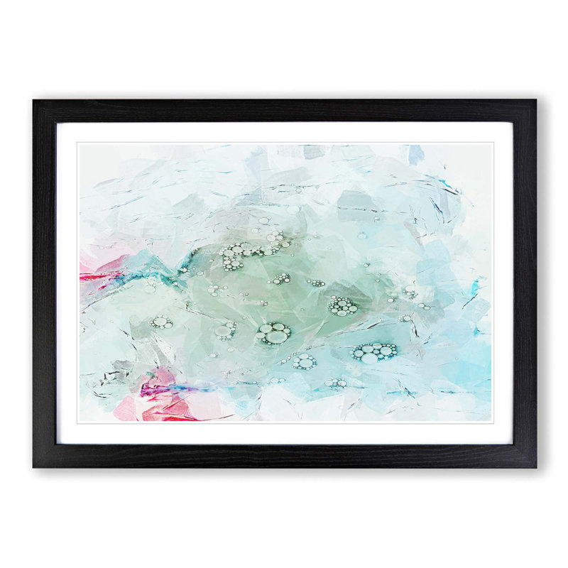 Pleasures in Abstract - Picture Frame Painting Print, Black, 50cm H x 76cm W x 2cm D
