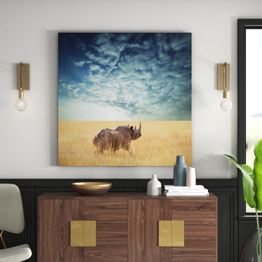 Leinwandbild African Rhino'