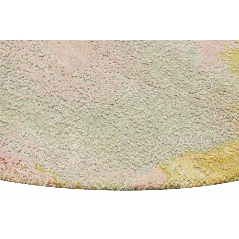 Abstract Area Rug, Round 8'