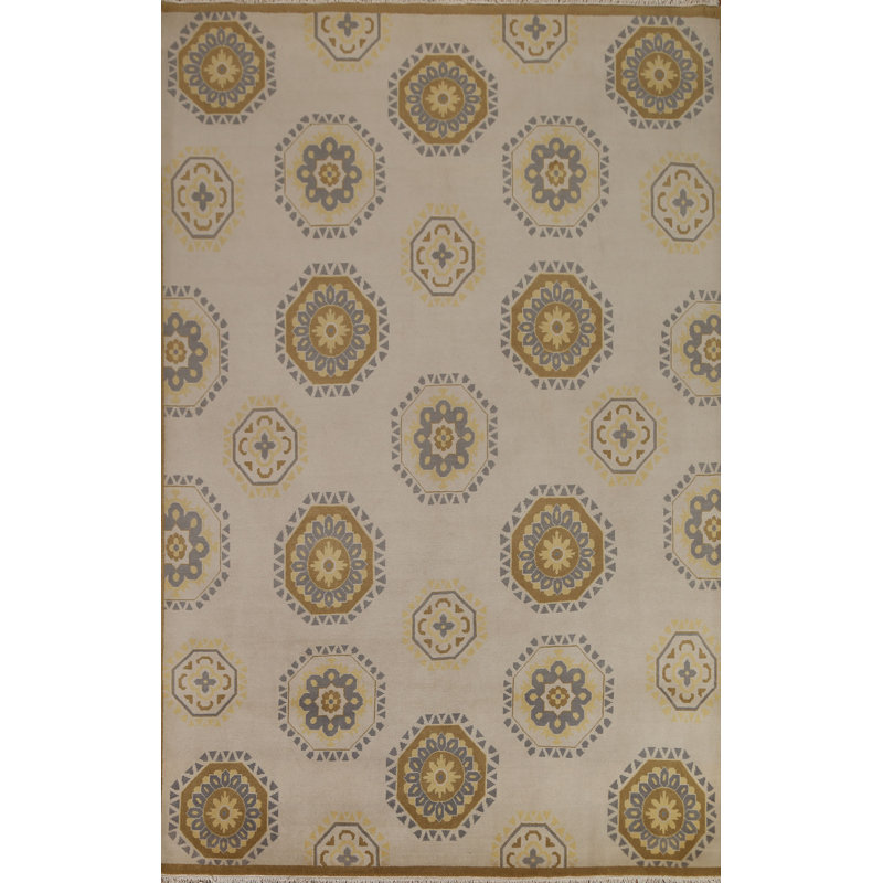 One-of-a-Kind 8'0'' X 10'6'' New Age Wool Area Rug in Beige