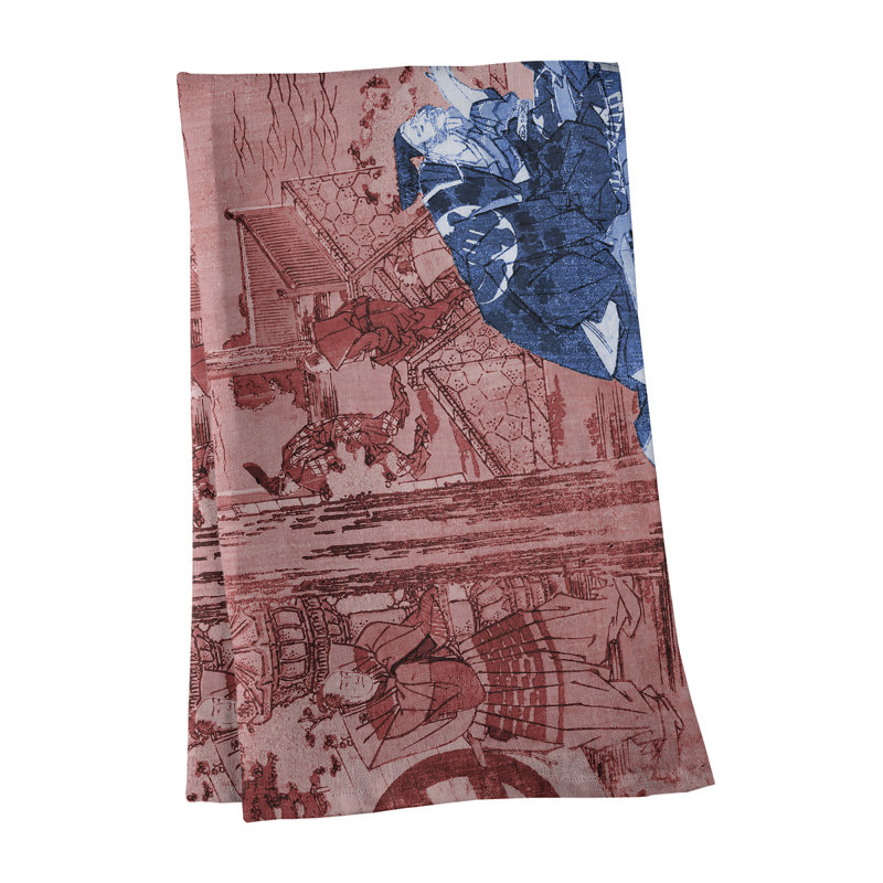 Tea Towel Kitchen Towel, Poly Twill, Rose