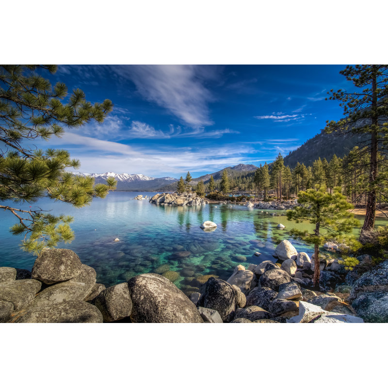 Lake Tahoe - Wrapped Canvas Print, 30cm H x 46cm W x 3.8cm D