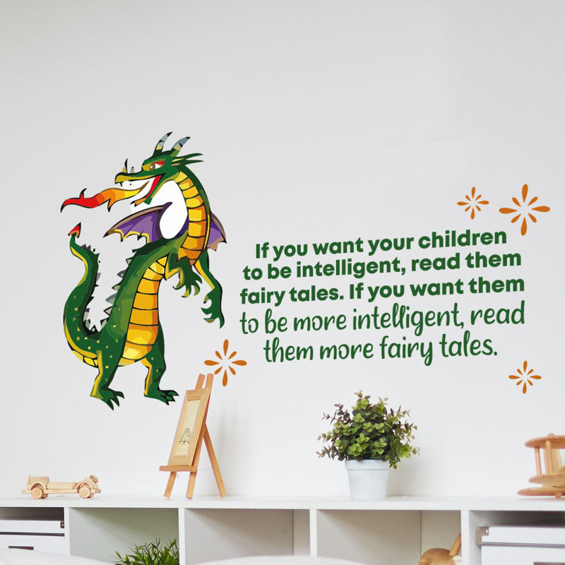 Décalcomanie murale en vinyle intelligent Fairy tales, H 15 po x l 30 po x P 0,05 po