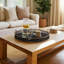 Sagebrook Home Ardian Coastal Large Set of 2 Round Bamboo Serving Trays 24/30"-1133590036