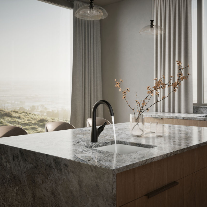 Rival Single-Handle Bar Sink Faucet, Matte Black
