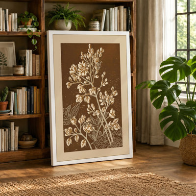 Delicate Study Botanical - Wrapped Canvas