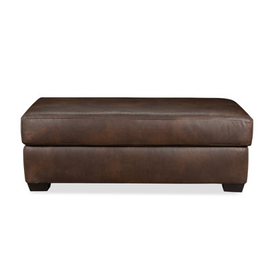 Emilio Leather Ottoman And A Half