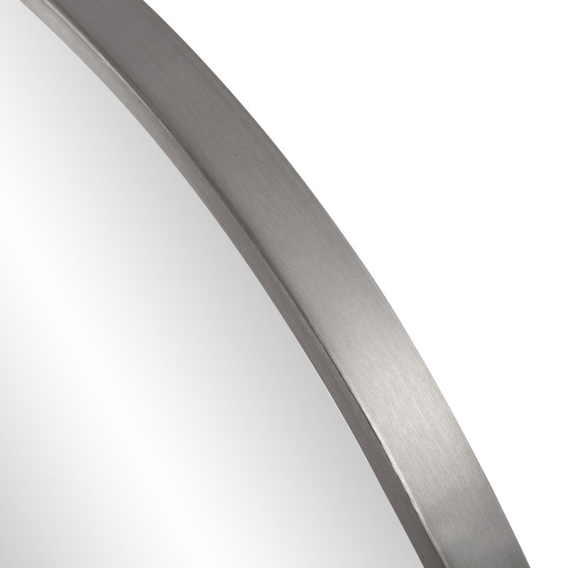 Kevser Modern and Contemporary Accent Mirror, Silver