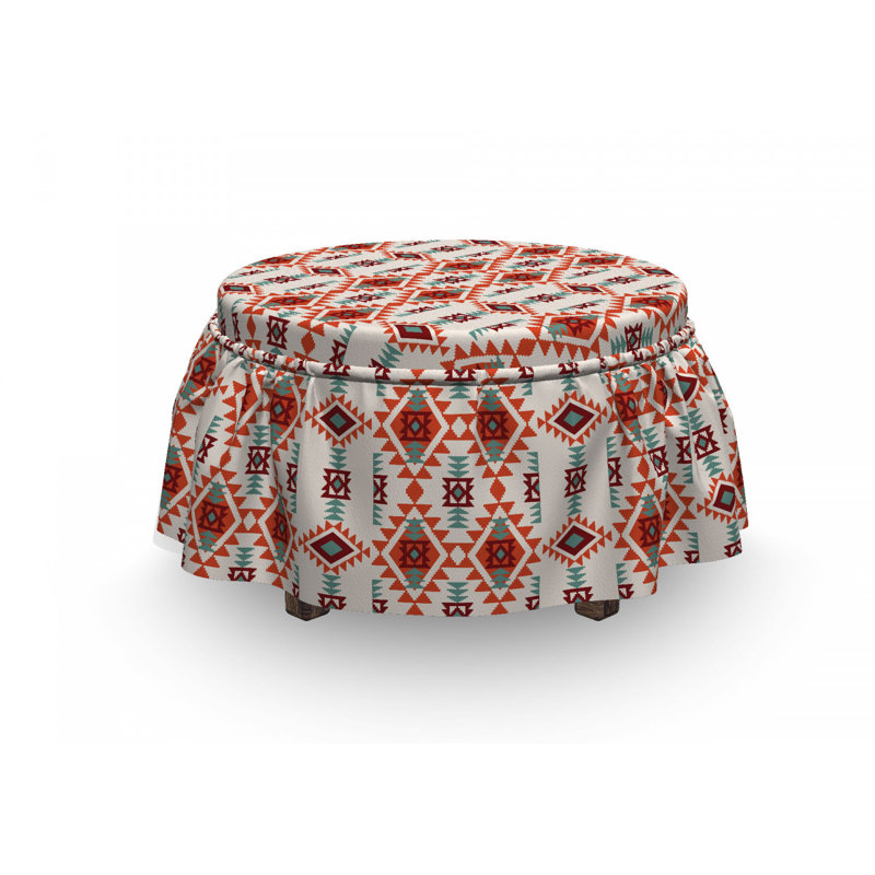 Housse pour repose-pieds art aztec folk