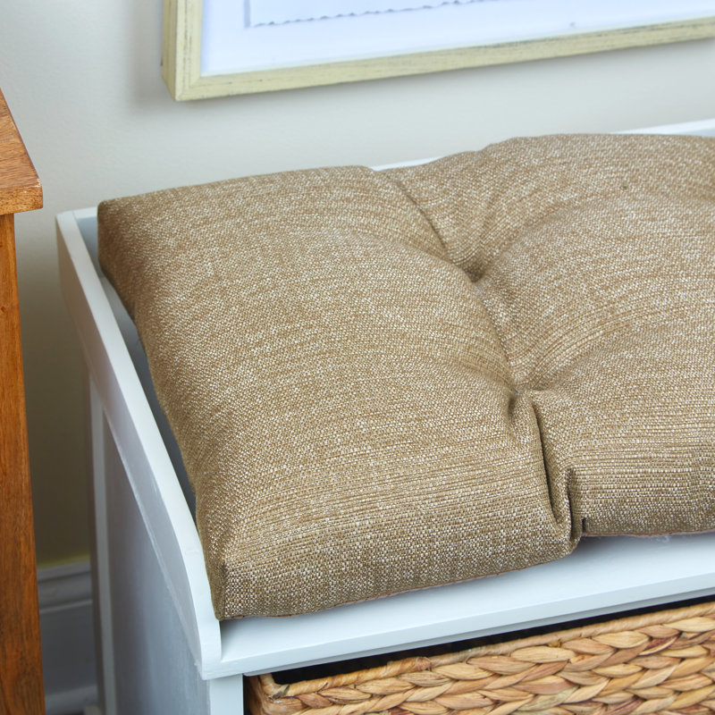 Omega Non-Slip Bench Cushion, Gold, 33" W x 14" D