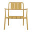 Ensemble 2 pièces de chaises à une place et de table basse en PP - Mobilier polyvalent d'intérieur / extérieur pour le salon, le balcon, la plage (sans chaises d'assemblage, table facile à installer) - Polypropylène, jaune brique-529659212