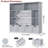 49.4" W Kids Bookcase with 4 Removable Drawers, Cube Organizer-1598436971