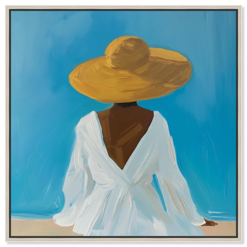 «Yellow Glow I», art de plage moderne par Art Remedy, Encadrement argenté, H 31 po x l 31 po x P 2 po