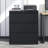 Lockable Black Metal 3 Drawer Filing Cabinet For Professional Office Locking Use, Exterior-120996760