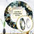 Rhenda Victorian Elegance - Floral Decorative Mirror, White Round Wall Mirror, Printed Metal Art-1348530691