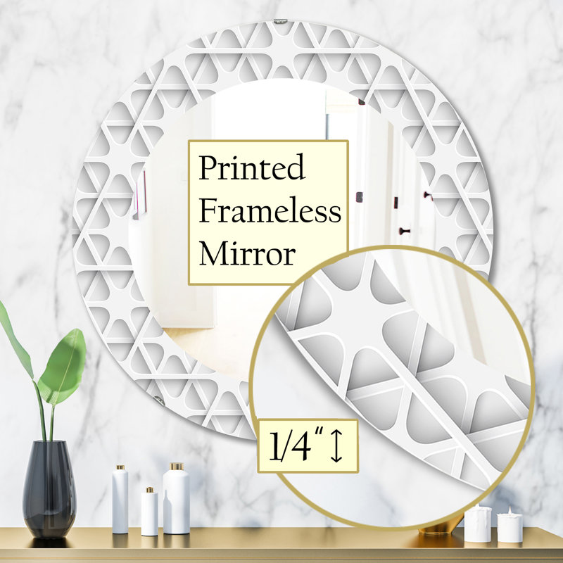 Miroir mural scandinave 16, H 31,5 po x l po