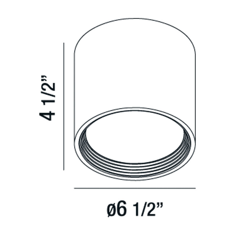 benton LED Flushmount - Small, White, 1-Light