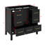 Meuble-lavabo 36 po sans lavabo, meuble-lavabo autoportant avec 5 tiroirs et portes à fermeture douce-670346813