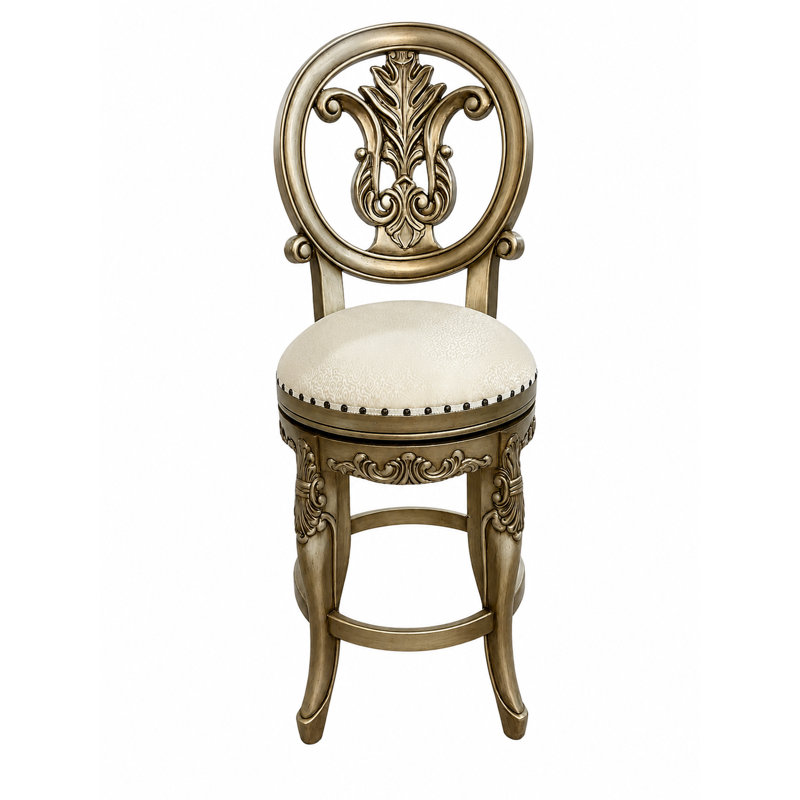 Tabouret de comptoir pivotant Platine