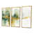 Toile avec cadre flottant or