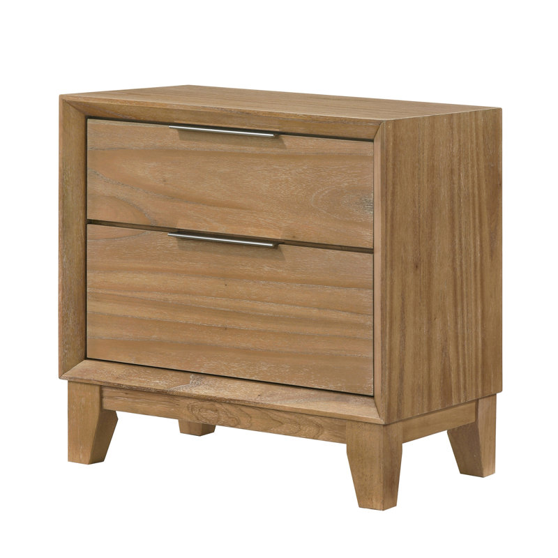 Table de chevet contemporaine à 2 tiroirs 1Pc