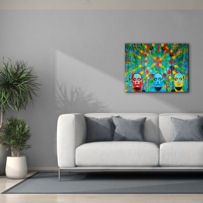«Kaleidoscope Dreamers» par Abstract Graffiti, H 26 po x l 34 po x P 1,5 po