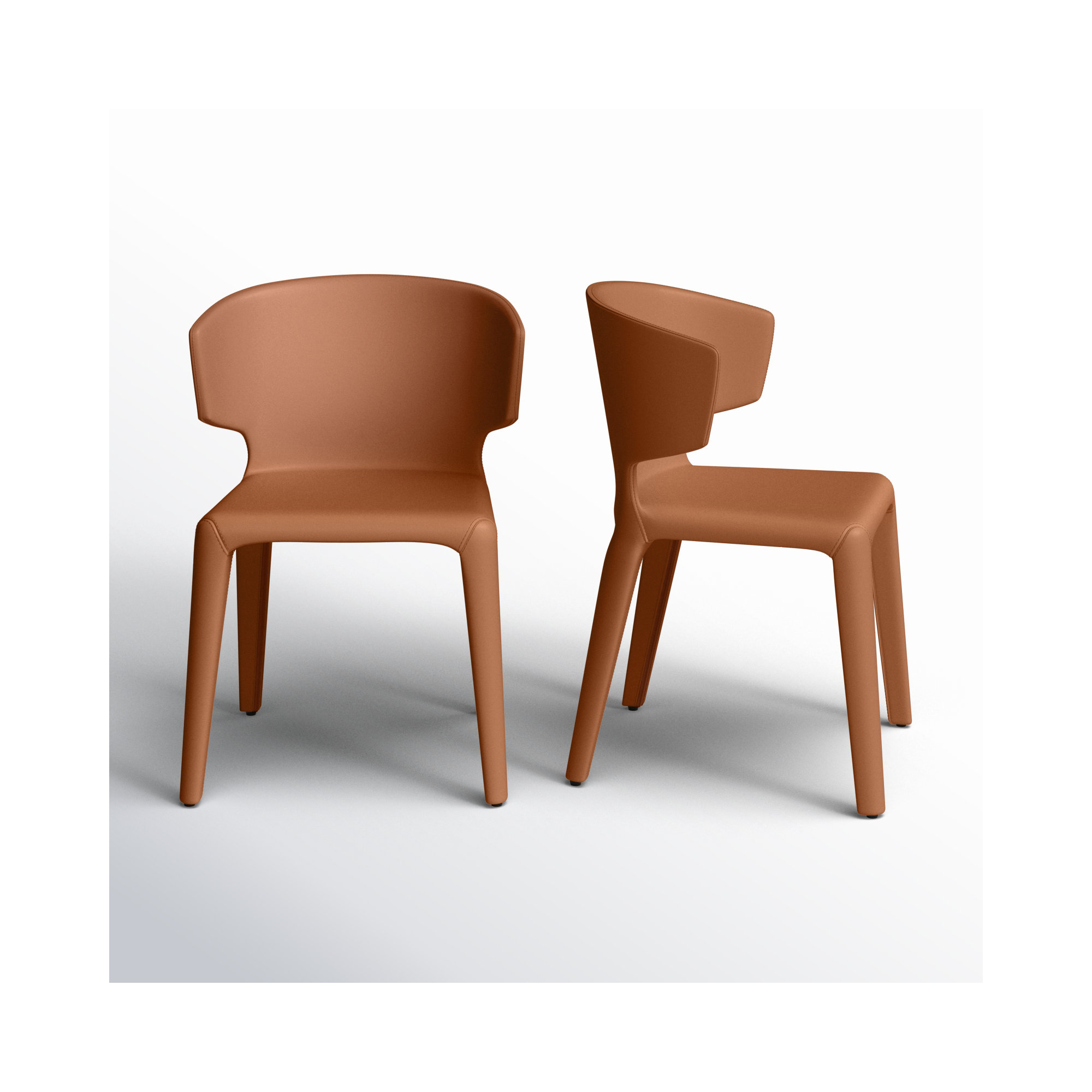 Cesar Upholstered Side Chair, Saddle