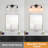19"L Wall Mount Light 3-Light Armed Sconce E26 Socket with Clear Glass Glacier Shade (No Bulb)