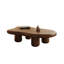 Table basse 48,4 po en forme de nuage en forme de nuage Wabi-Sabi