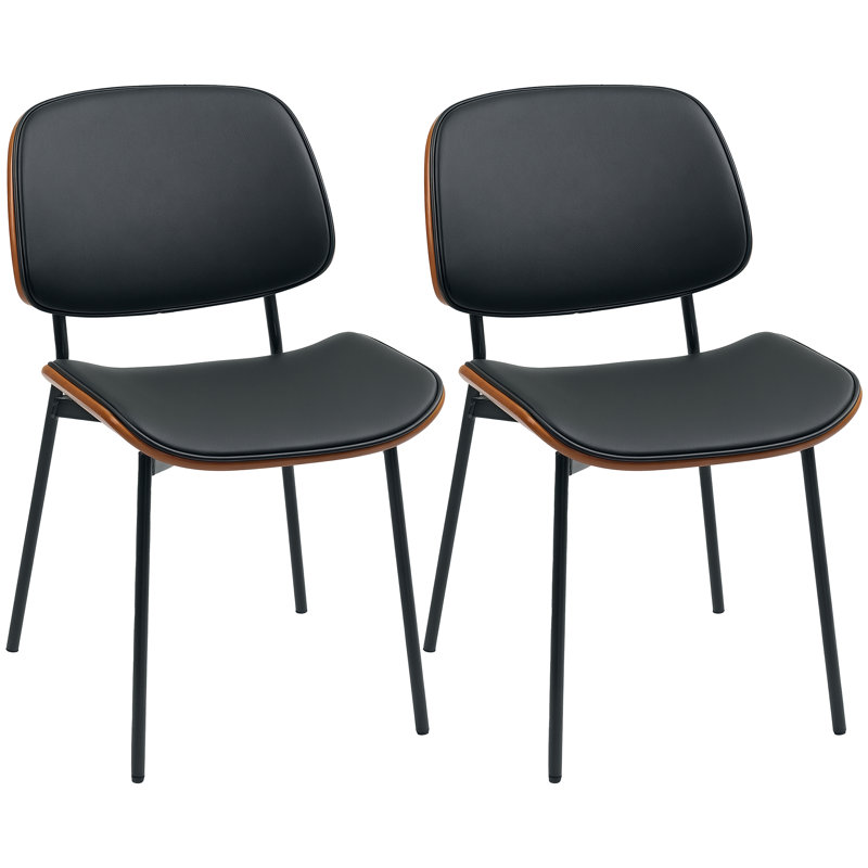 Ensemble de 2 chaises de salle à manger modernes Mid-Century