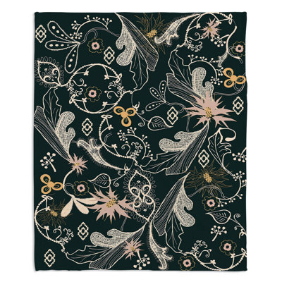 Couverture sherpae et douce en noir modern